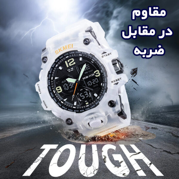 ساعت مچی عقربه‌ای مردانه اتوماتیک اسکمی مدل 1155 B-WH
