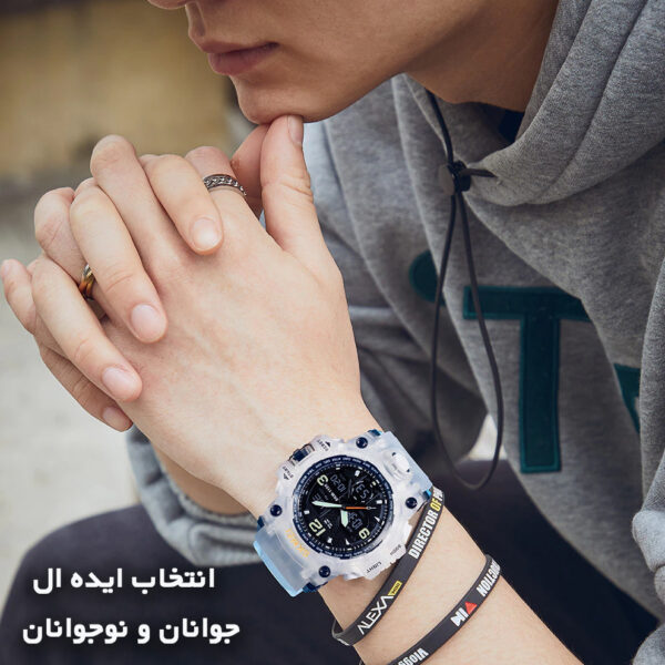 ساعت مچی عقربه‌ای مردانه اتوماتیک اسکمی مدل 1155 B-WH