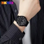 ساعت مچی عقربه‌ای کوارتز مردانه اسکمی مدل 1884 | مینیمال و شیک - Image 2