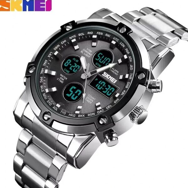 ساعت مچی عقربه‌ای مردانه اسکمی 1389 | ترکیب استحکام و امکانات دیجیتال - Image 2