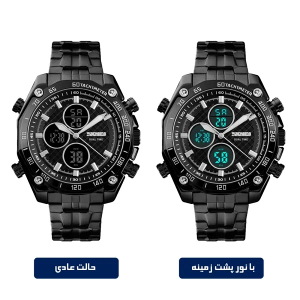 ساعت مچی عقربه‌ای مردانه اسکمی مدل SKMEI 1302 | دو زمانه و ضدآب - Image 5