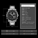 ساعت مچی عقربه‌ای مردانه اسکمی 1389 | ترکیب استحکام و امکانات دیجیتال - Image 5