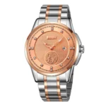 ساعت مچی مردانه اسکمی مدل 9321 | استیل دو رنگ رزگلد نگین‌دار